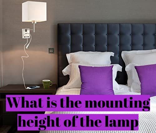 What is the mounting height of the lamp